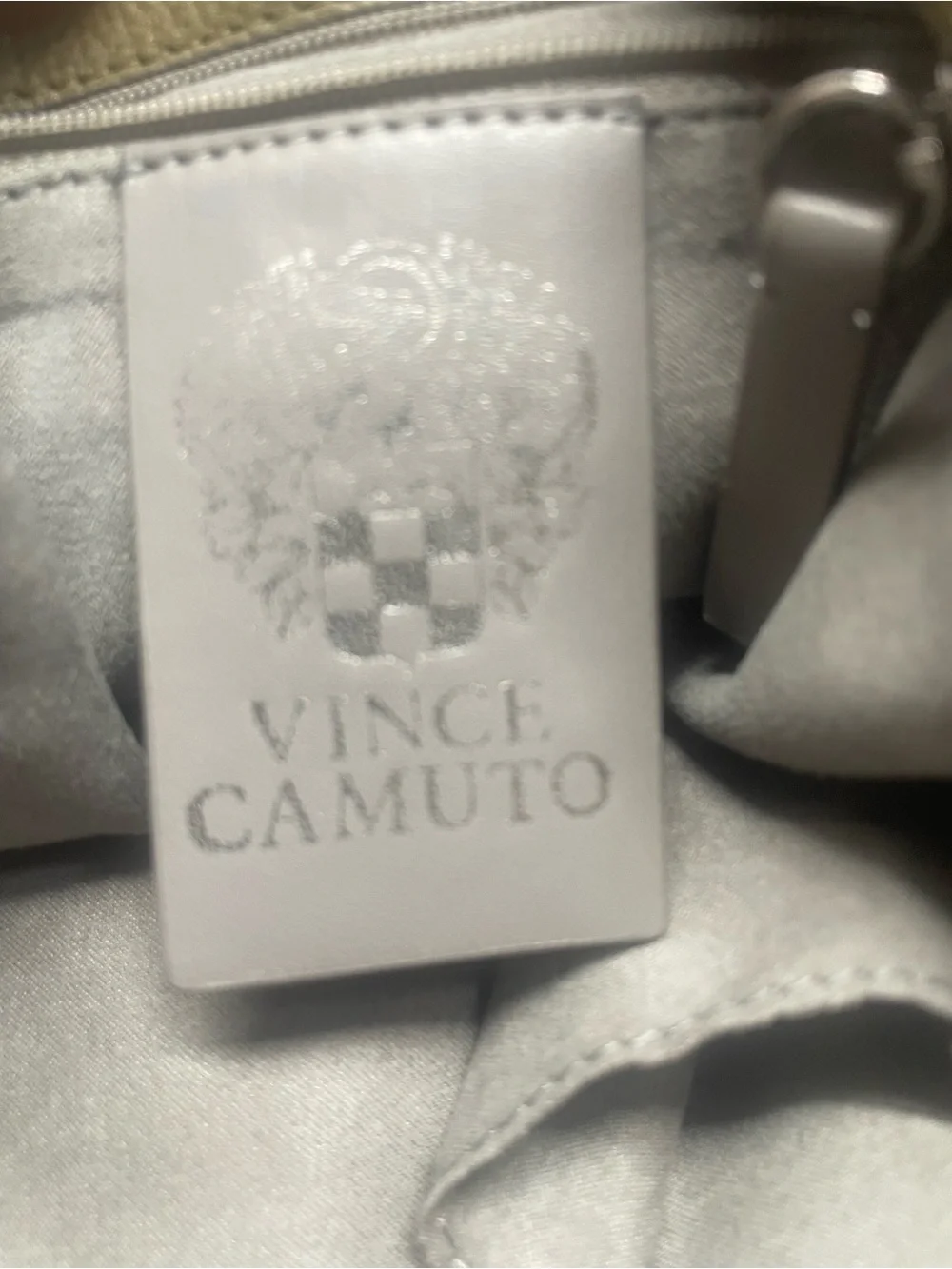 VINCE CAMUTO “Miles” Leather Crossbody Bag - Olive Green